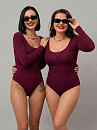 Боди "Дита"_С720/бордовый